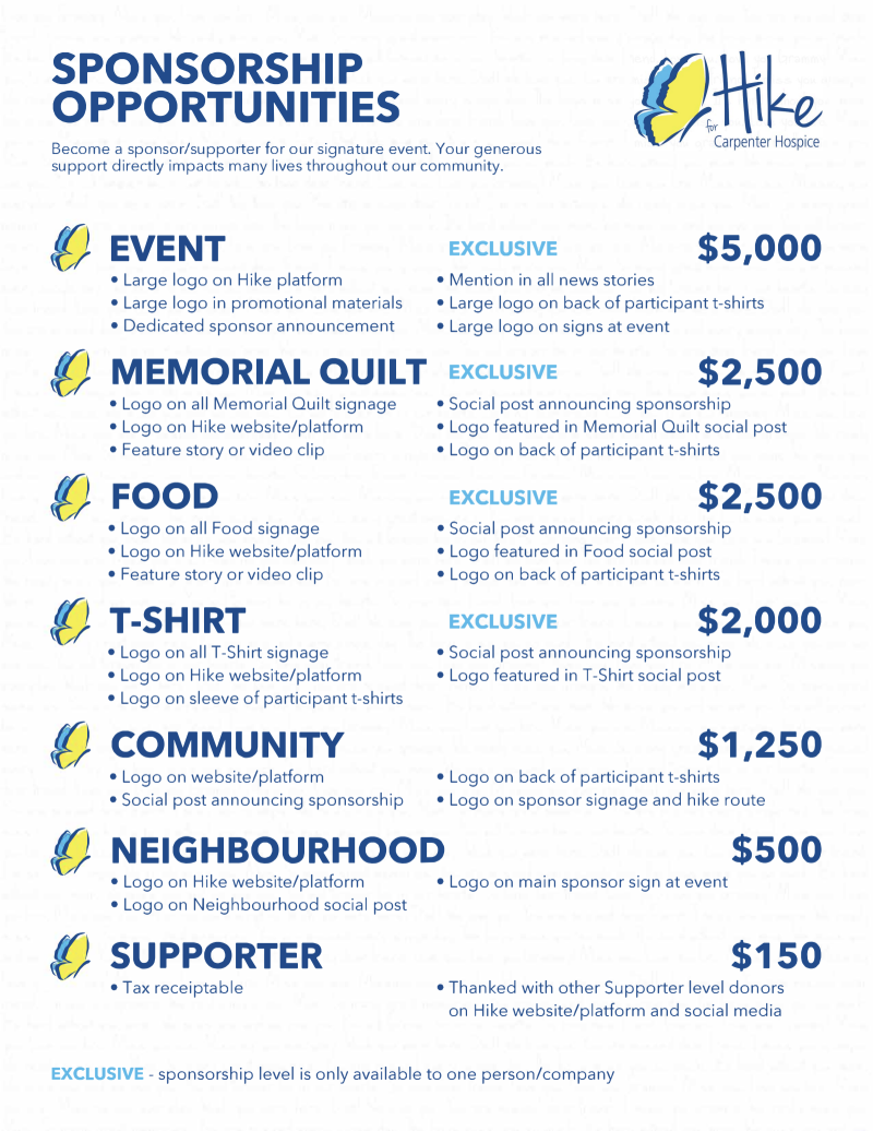 Sponsorship Deck